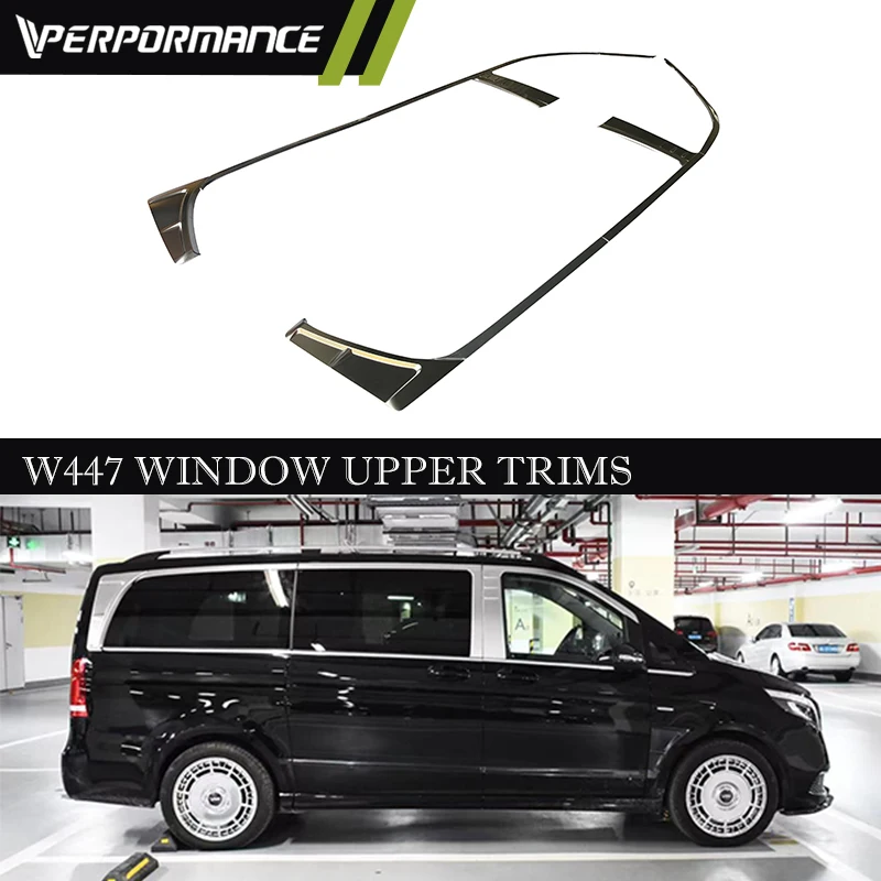 V Class Upper Exterior Trims W447 V Class Chrome Plating Window Upper Trims For V250 V260 Vito Door Trims Kit V900Pro Decoration