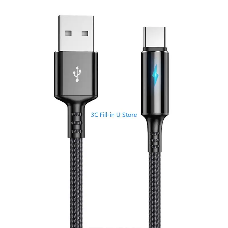 G8ta Cavo tipo C intrecciato intrecciato in nylon durevole adatto cuffie, altoparlanti e dispositivi tipo C rapido