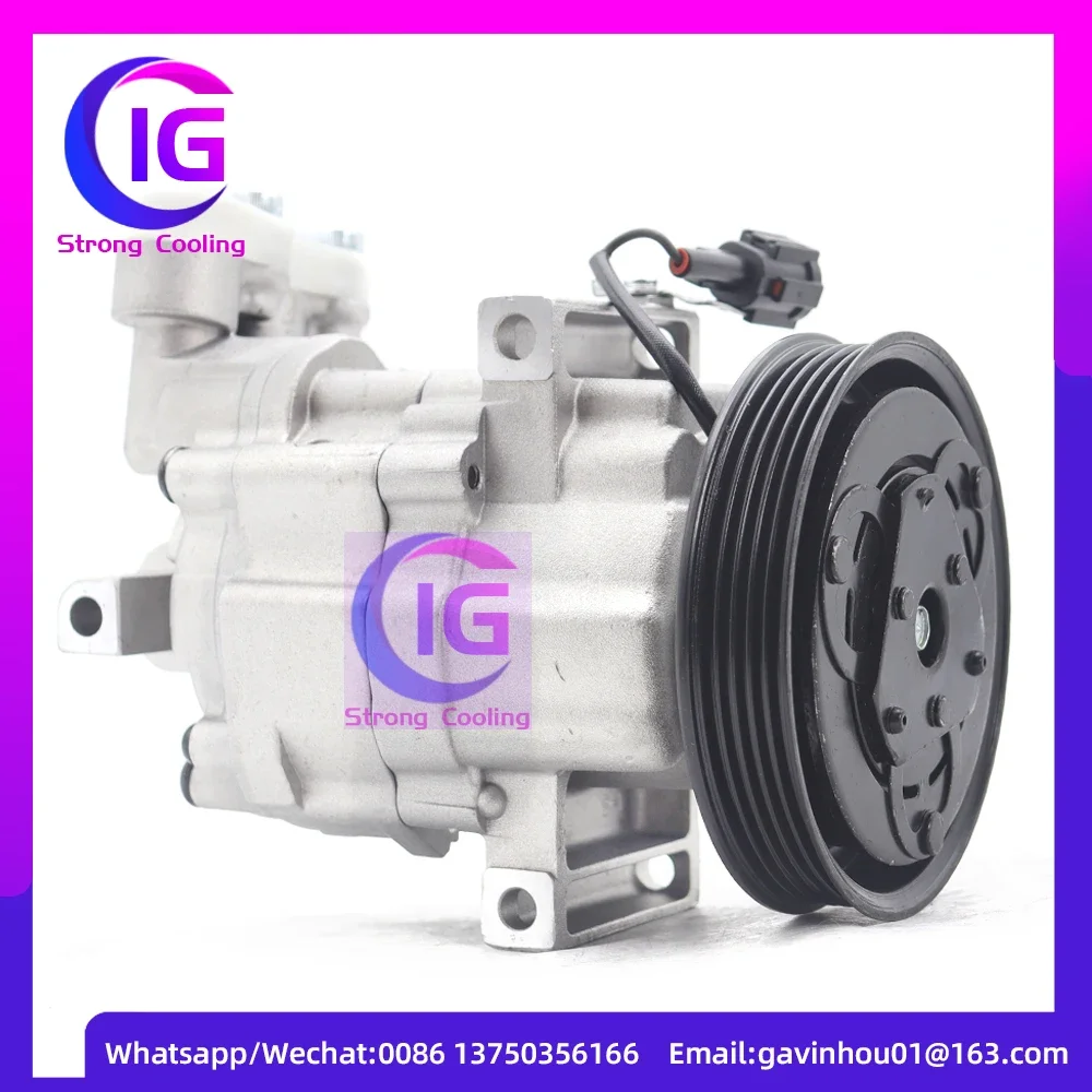 5PK 12V DKV08 AC Compressor For Nissan Micra K12 1.2 1.4 1.6 2003- 92600AX800 92600AX30B 92600AX80A 92600AX80B 92600AX84B