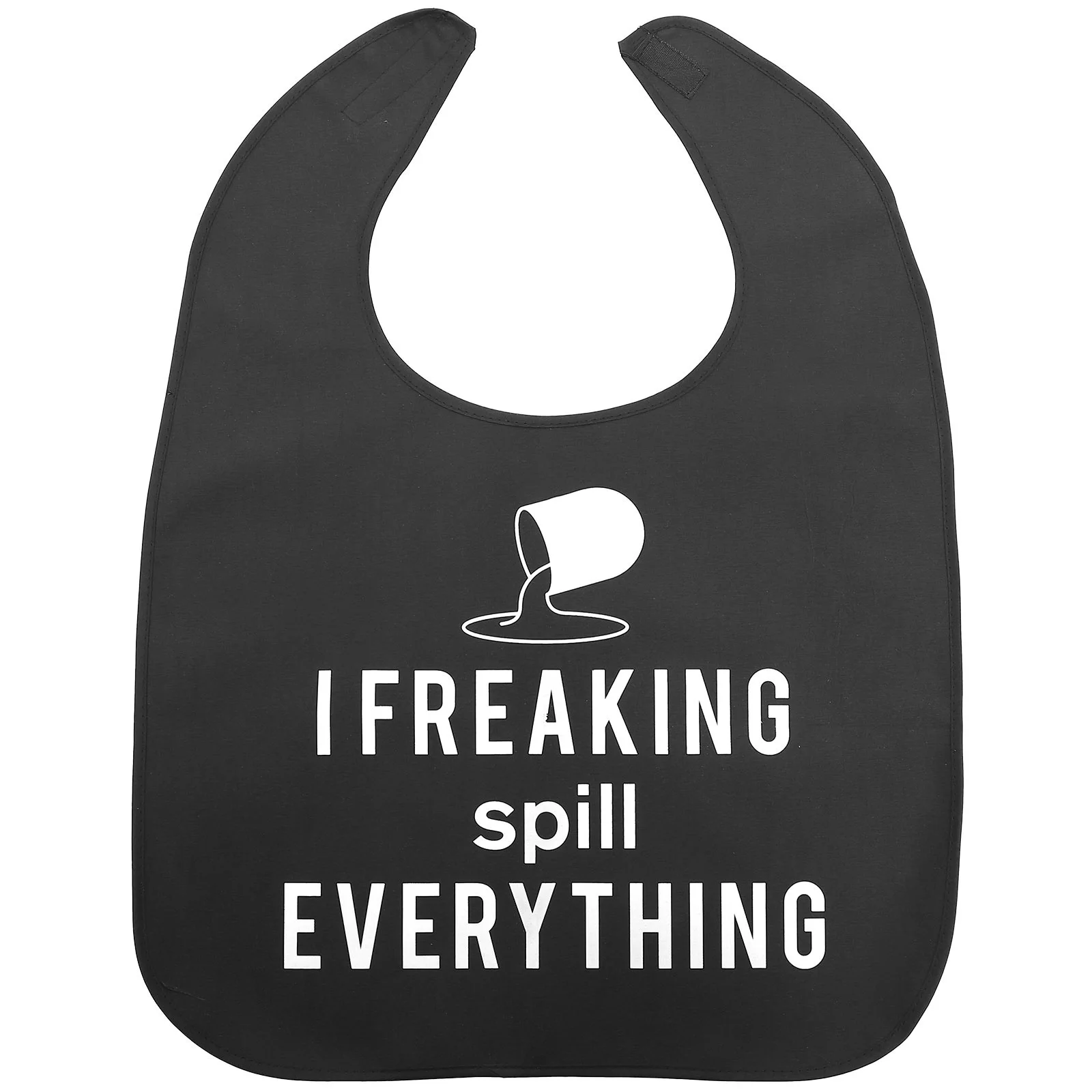 

Adult Reusable Waterproof Bib Elderly Dining Clothing Protector Wear-Resistant Washable Adult Bib for Eating At Home