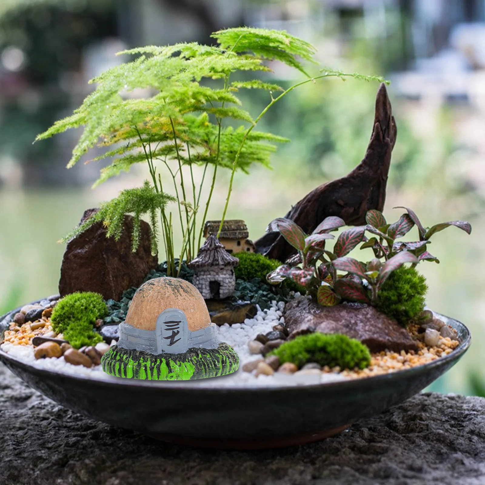 

4Pcs Miniature Tombstone Decorations for Sand Tray Therapy - Mini Graveyard Set with Detailed Craftsmanship, Creative Landscape