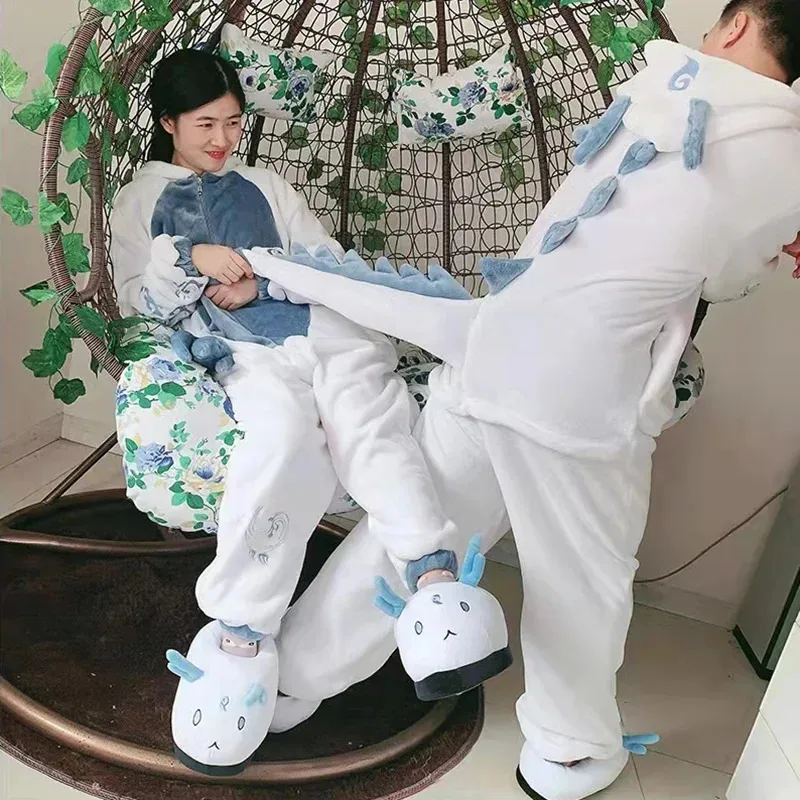 

Anime Kurama Nine Tailed Fox Pajamas Cosplay Costume Adult Men Women Jumpsuits Summer Winter Flannel Embroidery Home Slee