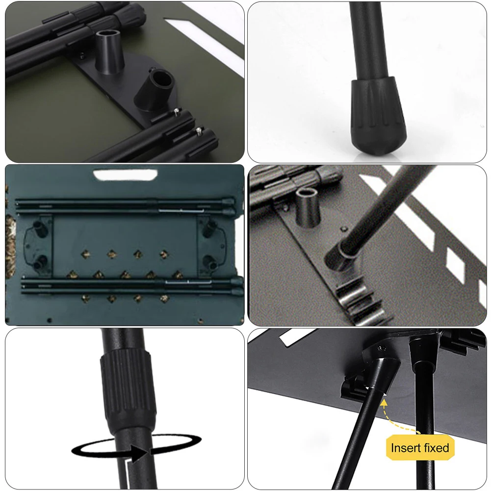 ขาโต๊ะพับได้สำหรับตั้งแคมป์ ปรับความสูงได้ ขาเฟอร์นิเจอร์พับได้ ขาโต๊ะกาแฟ DIY อุปกรณ์ตั้งแคมป์ สำหรับเดินทางท่องเที่ยวกลางแจ้ง