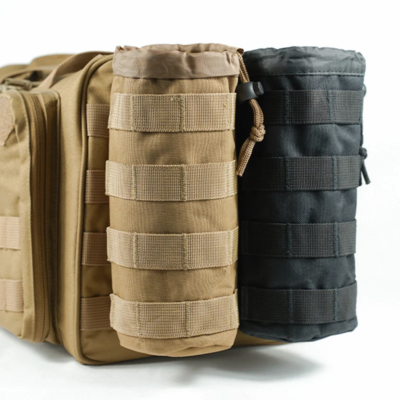 600D охотничьи сумки, маленькая сумка для бутылки с водой, многофункциональная уличная Регулируемая сумка на шнурке, облегченная модульная система переноски снаряжения, цвета хаки