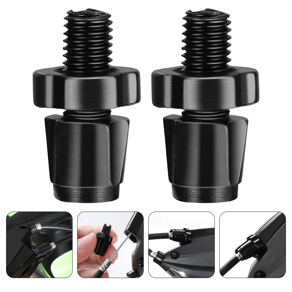 

4pcs Bike Brake Lever Screws Alloy Replacement Fasteners Adjustable Brake Screws For Road Mountain Electric Bikes M7 Thread