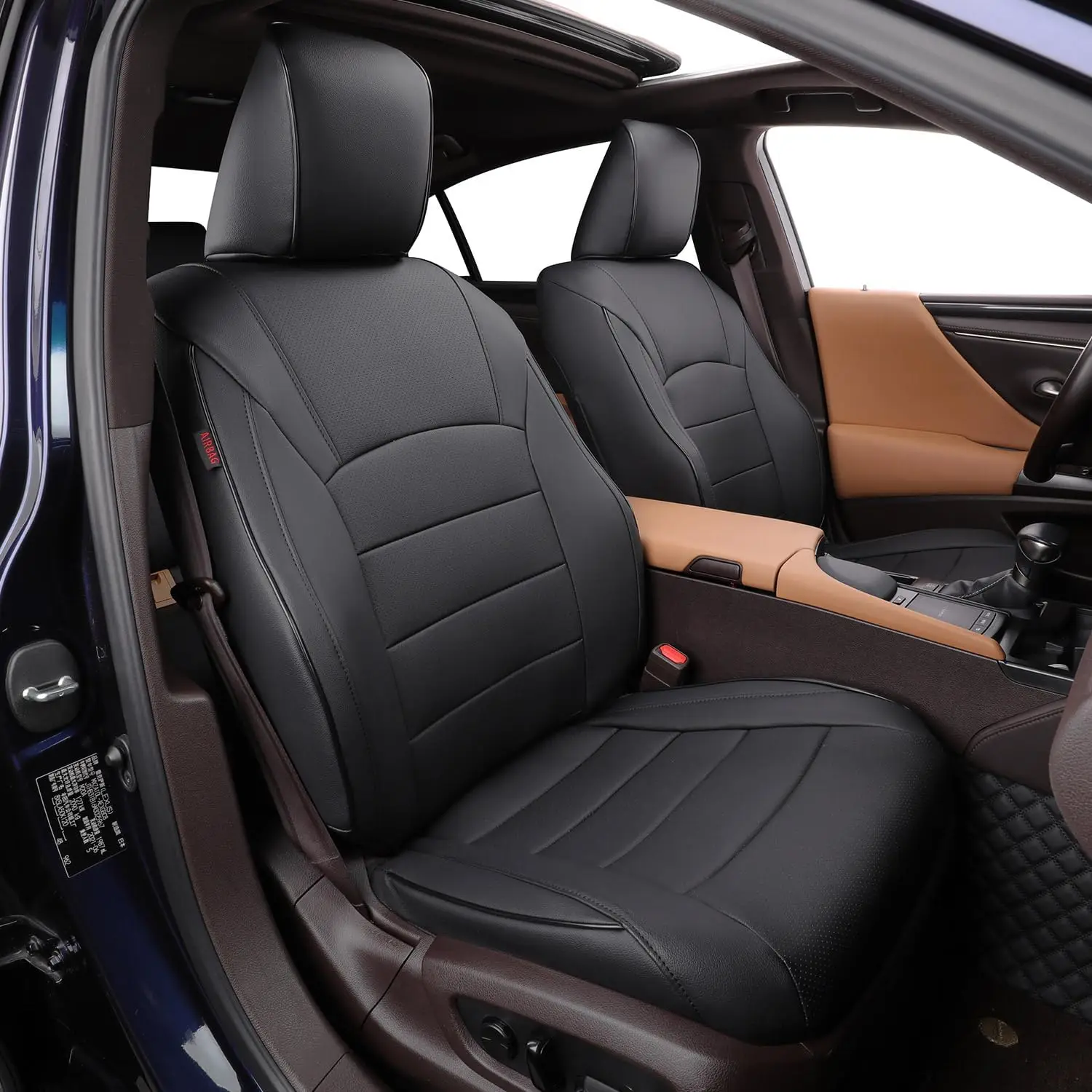 EKR RX350 Car Seat Cover Custom Fit for Lexus RX350/RX450h 2007-2022 Base/F Sport Leather Waterproof Full Set Cover for SUV