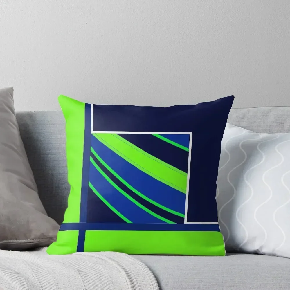 

2015 DESIGNS, lime green, royal blue Throw Pillow Decorative pillowcase home decor items pillow