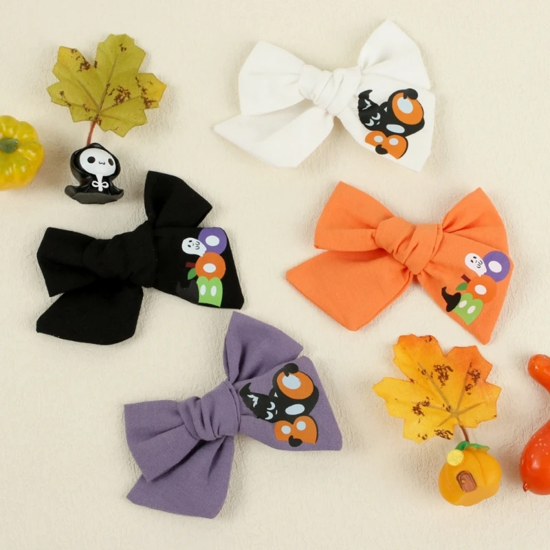 1 Pair Hairpin Set for Baby Girls Trendy Pumpkin Hairclip Hair Barrettes for Kids Party Decor Headdress Hair Accessories