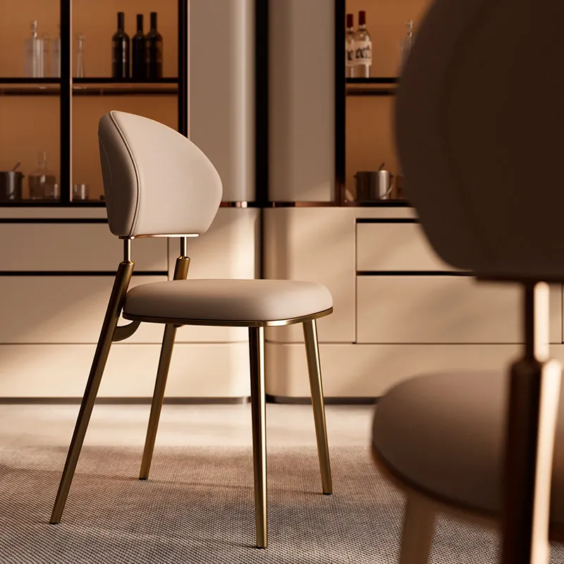 Sillas de Comedor para Hotel Hiroshima, Respaldo Elegante, Sillas Altas para Conferencias, Comedor, Oficina, Juegos, Silla de Comedor, Muebles