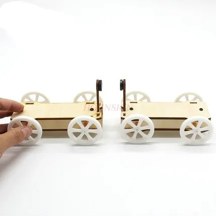 physical experiment equipment Magnetic car student science small handmade diy wooden assembly creative gift model toy kit