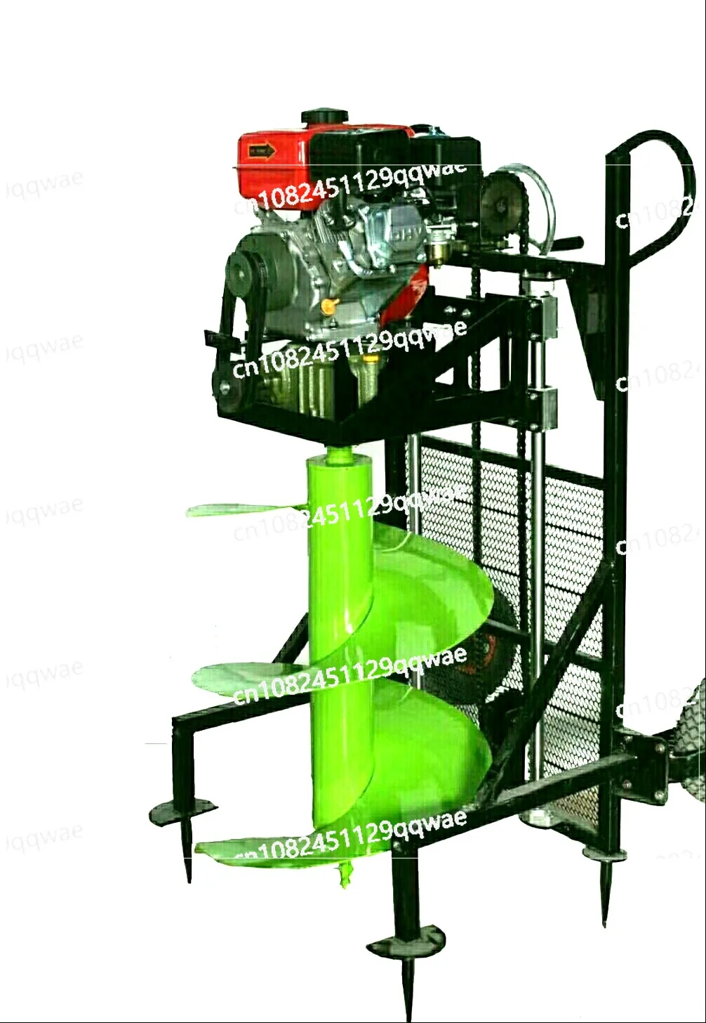 Tree planting rotary pit machine Four-stroke  excavator Tree planting drilling equipment Small pit punching machine