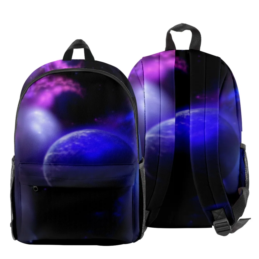 Trendy Youthful Planet Starry sky Student School Bags Notebook Backpacks 3D Printed Oxford Waterproof Boys/Girls Travel Bags