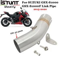 Motorcycle Exhaust Escape Systems For SUZUKI GSX-S 1000 1000F GSXS1000 GSXS1000F 2015-2020 Modify Slip On Link Pipe Connect 51mm