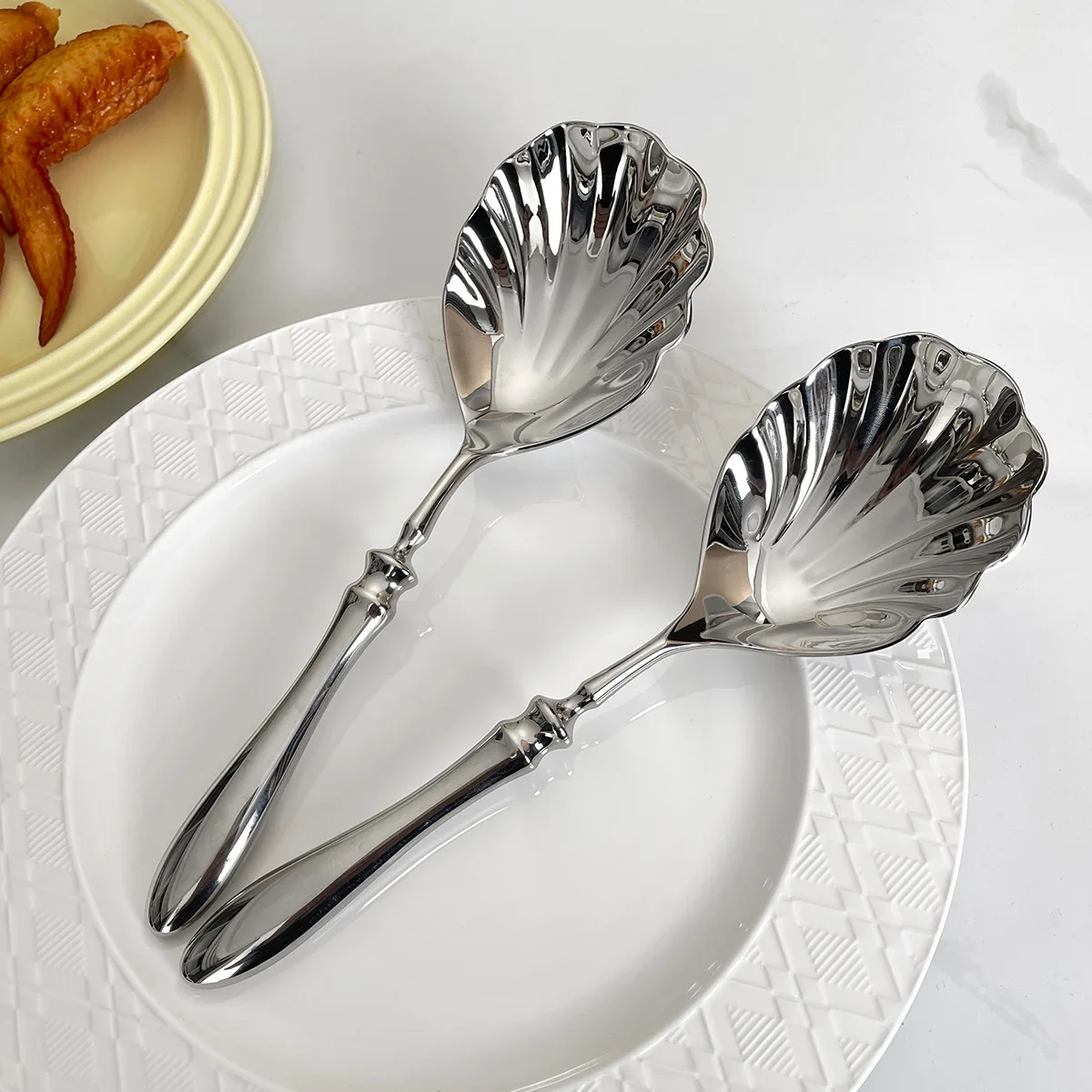 

304 Stainless Steel Creative Spoon Restaurant Hotel Shared Spoon for Soup Storage Home Mixing Spoon