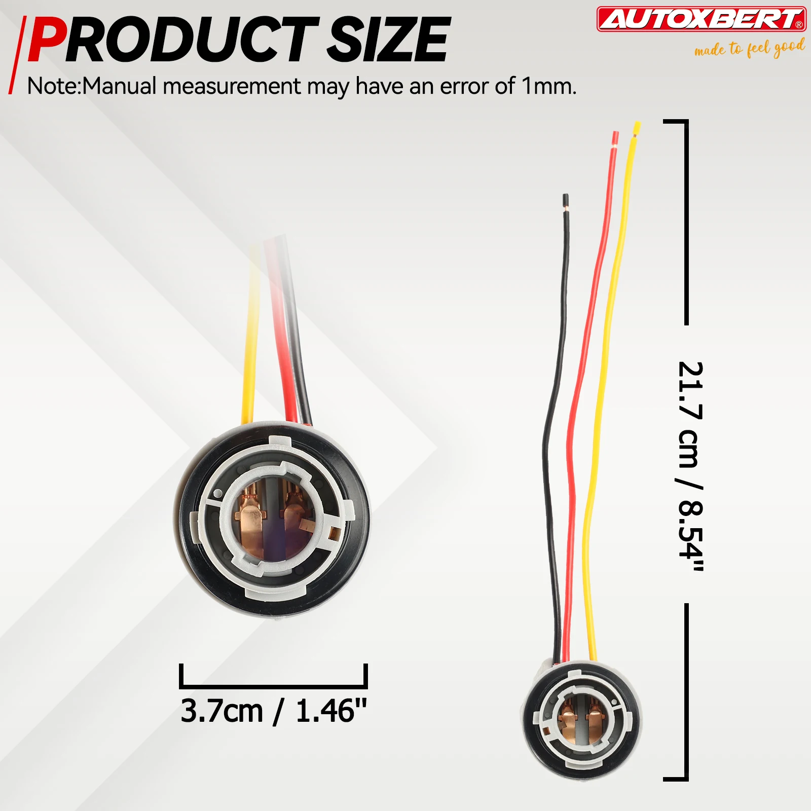 2pcs 1157 BAY15D P21/5W Rear Plastic Bulb Holder Brake Light Turn Signal Tail Light Socket Replacement For Vehicle Durable view 5