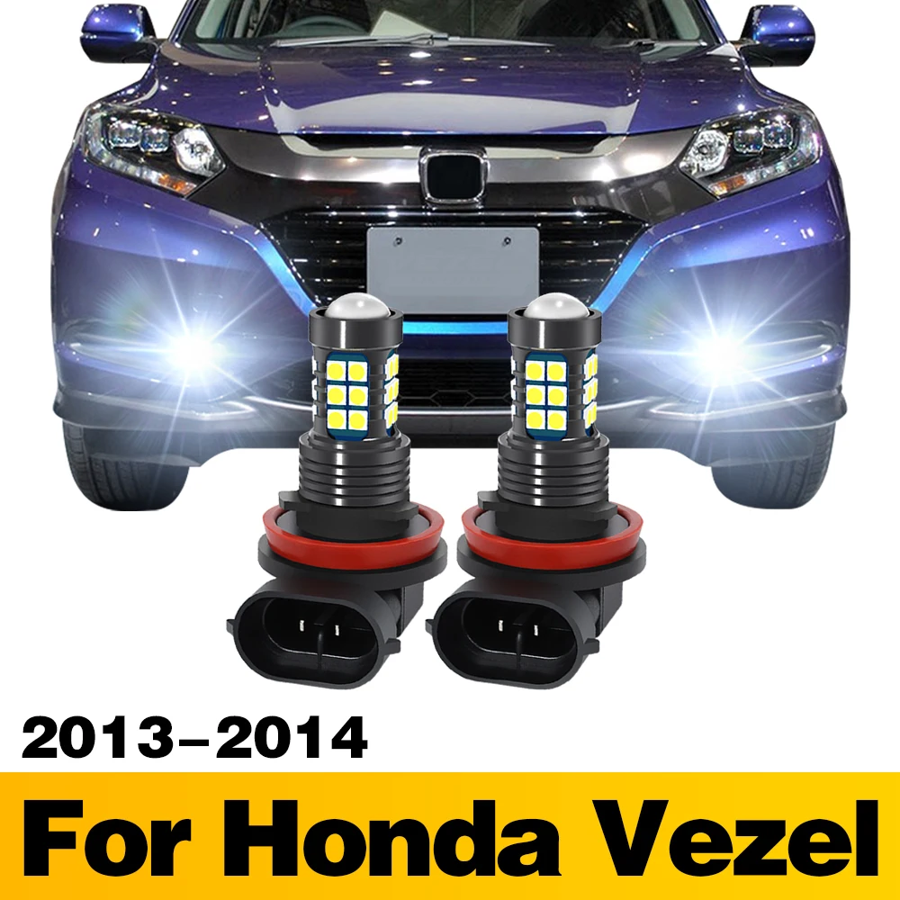 

2Pcs LED Lamp Car Front Fog Light Accessories For HONDA Vezel 2013 2014