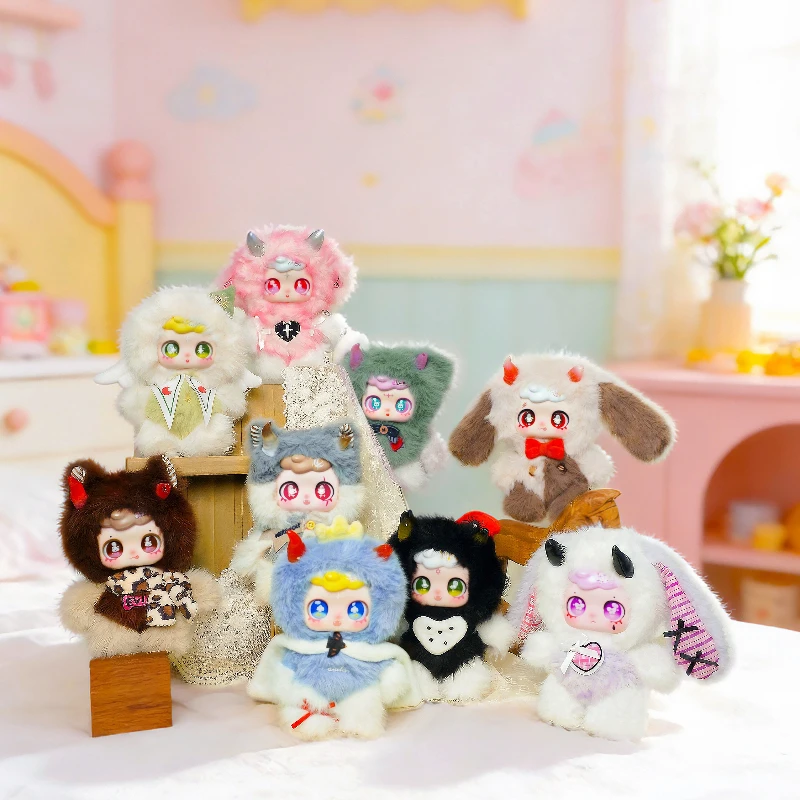 

Feeco Spell Lost Series Blind Box Toy Mystery Box Cute Anime Figure Vinyl Plush Backpack Pendant Charm Collectible Decor Gift
