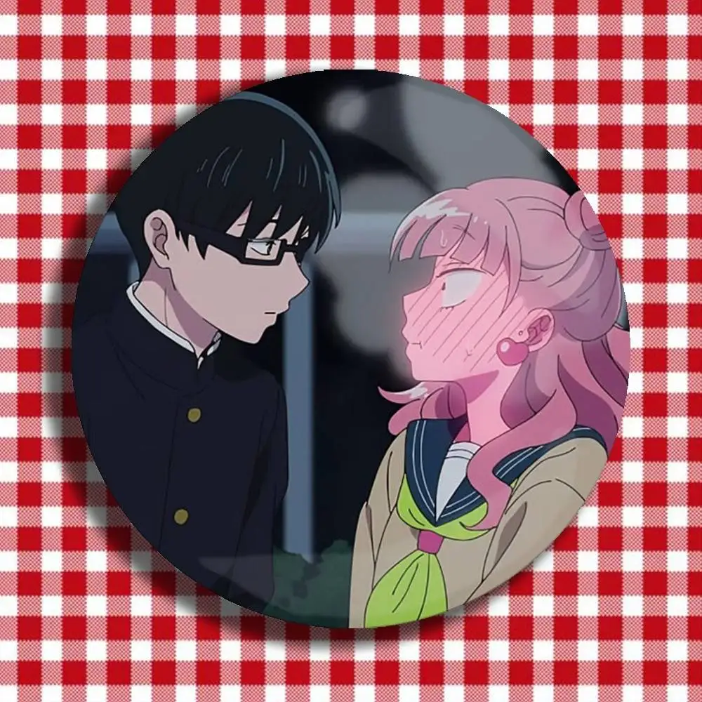 You and I are Polar Opposites Yuusuke x Miyu Badge Stage Brooches on Backpack Round Enamel Pins for Jewelry Gift Bag Accessory