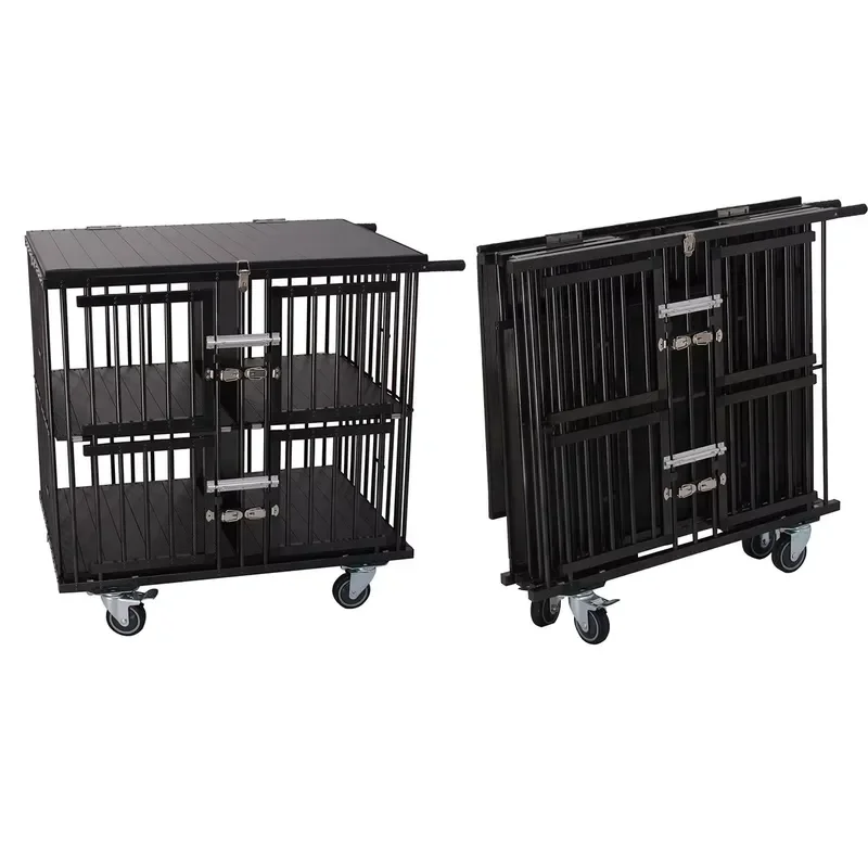 Pet Show Cart Exhibition Trolley Dog Competition Trolley Aluminum Foldable Portable Lightweight 4-Wheel Dog Competition Cart