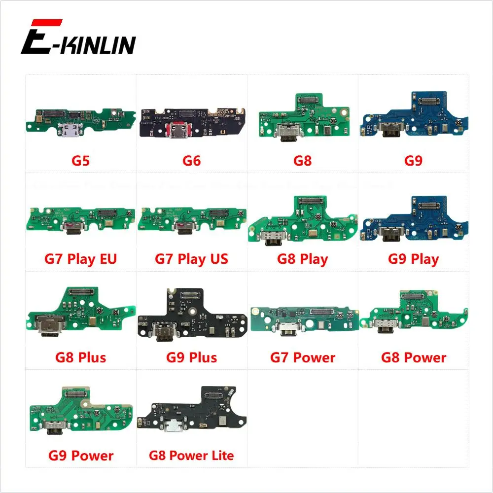 Power Charger Dock USB Charging Port Plug Board Flex Cable For Motorola Moto G5 G6 G7 G8 G9 Play Plus Power Lite