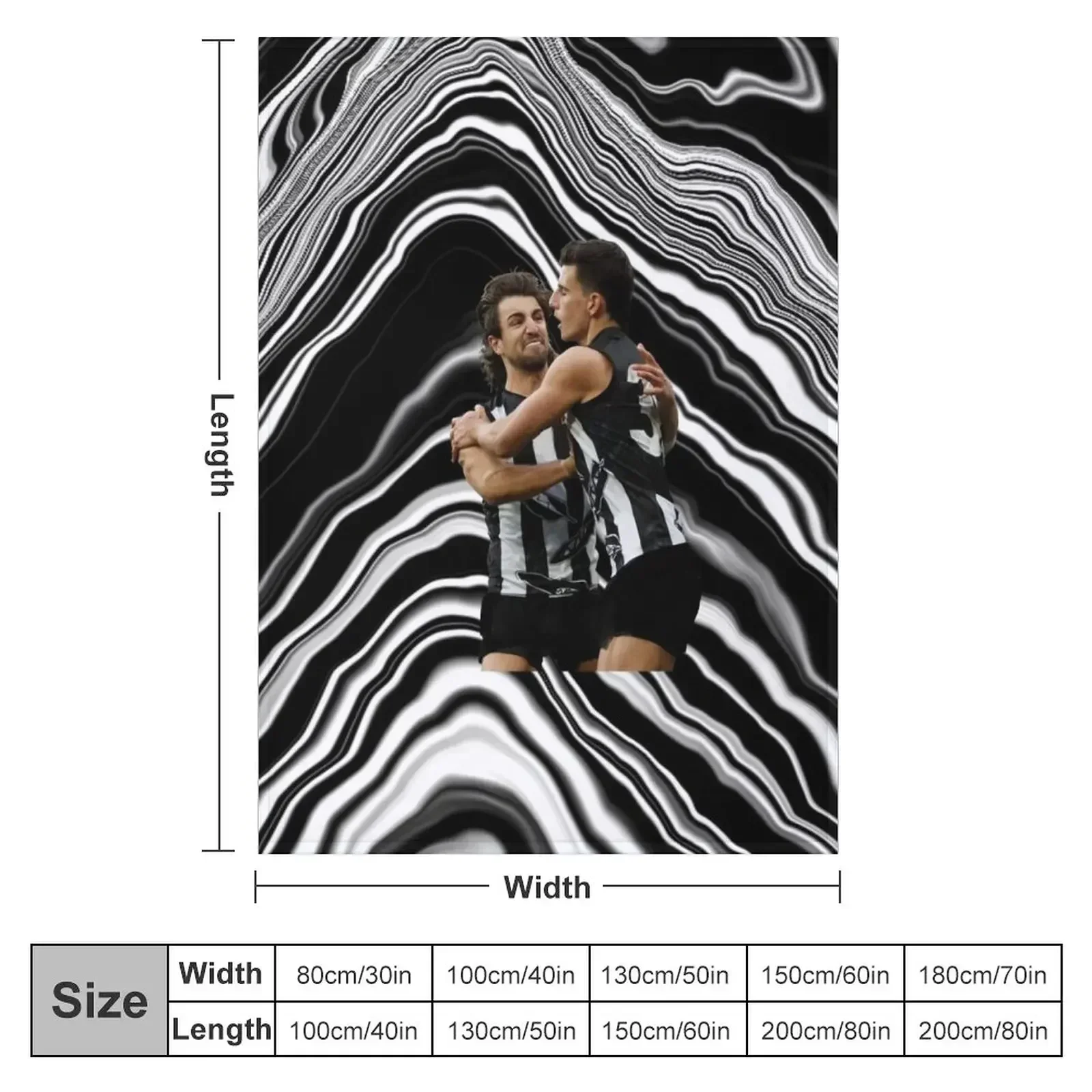 Daicos Brothers celebration of Nick kicked comeback goal Throw Blanket Shaggy Luxury Designer Bed linens Baby Softest Blankets
