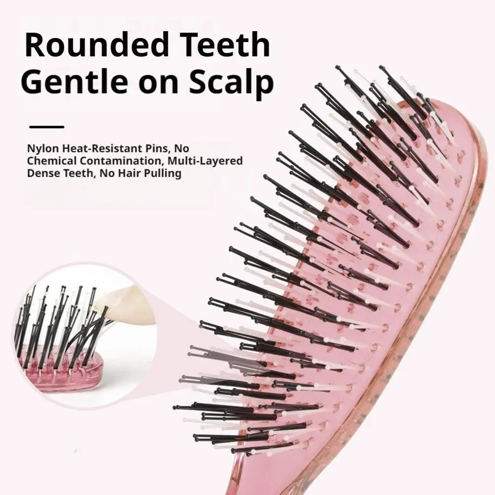 Premium Hair Massager Scalp Brush, Shampoo Brush Wet Plastic Detangling Hair Cleaning Comb For Enhanced Hair Care