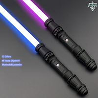 TXQSABER Rey Skywalker Lightsaber Jedi Force Neopixel Sword Yellow Blade Heavy Dueling Black Rey Special Edition Bluetooth FOC