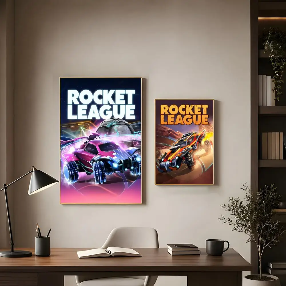 Dynamic Video Game R-Rocket League Poster Modern Interior Wall Decor & Trendy Home Highlights