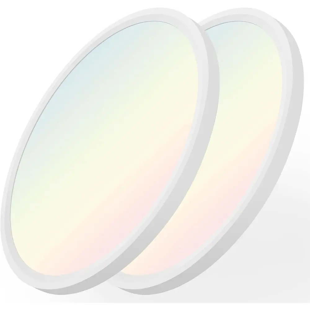 

20 Inch 2-Pack Dimmable 50W LED Ceiling Light Fixture, 3000K-6000K Adjustable, Ultra Thin Design for Kitchen, Bedroom, Living Ro