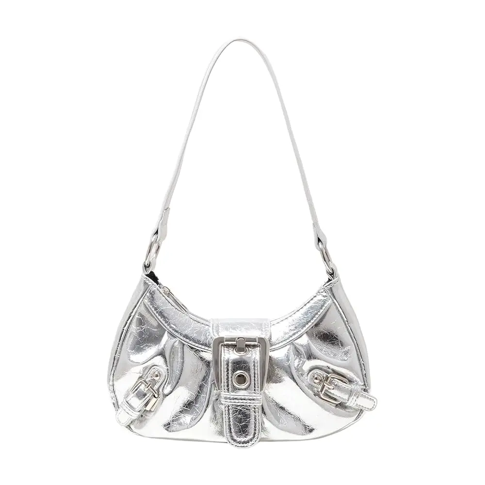 

Женская сумка Verdusa в стиле Y2K, готическая сумка-клатч с пряжкой, панк-сумка через плечо, сумка-хобо