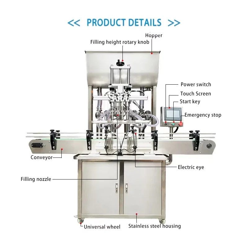 Commercial Paste Filling Machine, Honey Toothpaste Paste Bottle Filling Machine, Chili Sauce Mixer