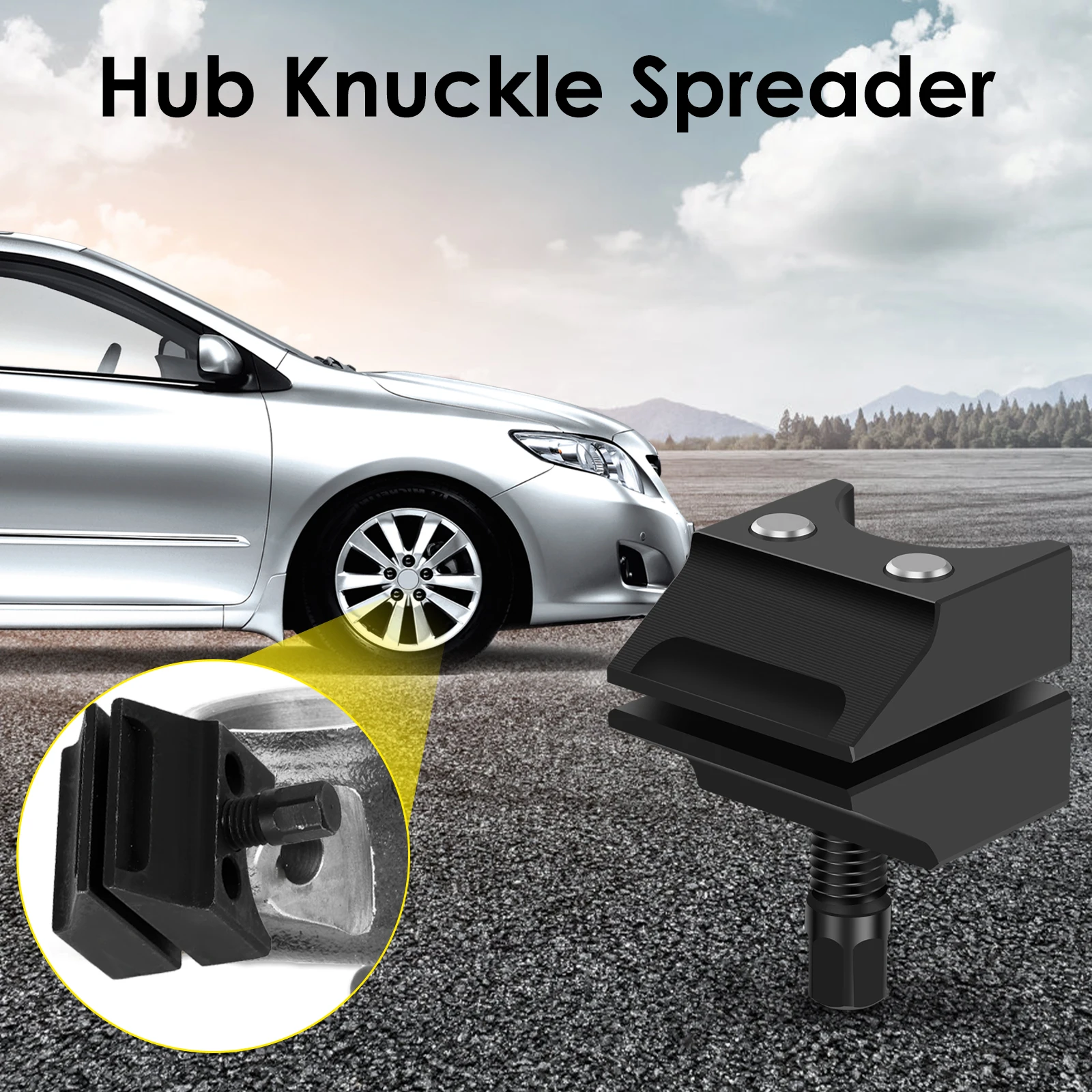 Hub Knuckle Spreader Double Ends Design Solid Steel Suspension Strut Spreader Tool Suspension Strut Split Spreader for Ford