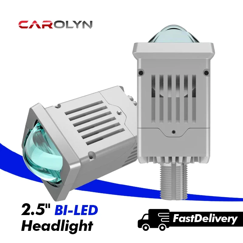 

Carolyn Car Headlight Lens P9 HD Lenses 6000K 55W H4 H7 9005 Led Projector Lens 2 Inch Matrix Auxliary LED Lights