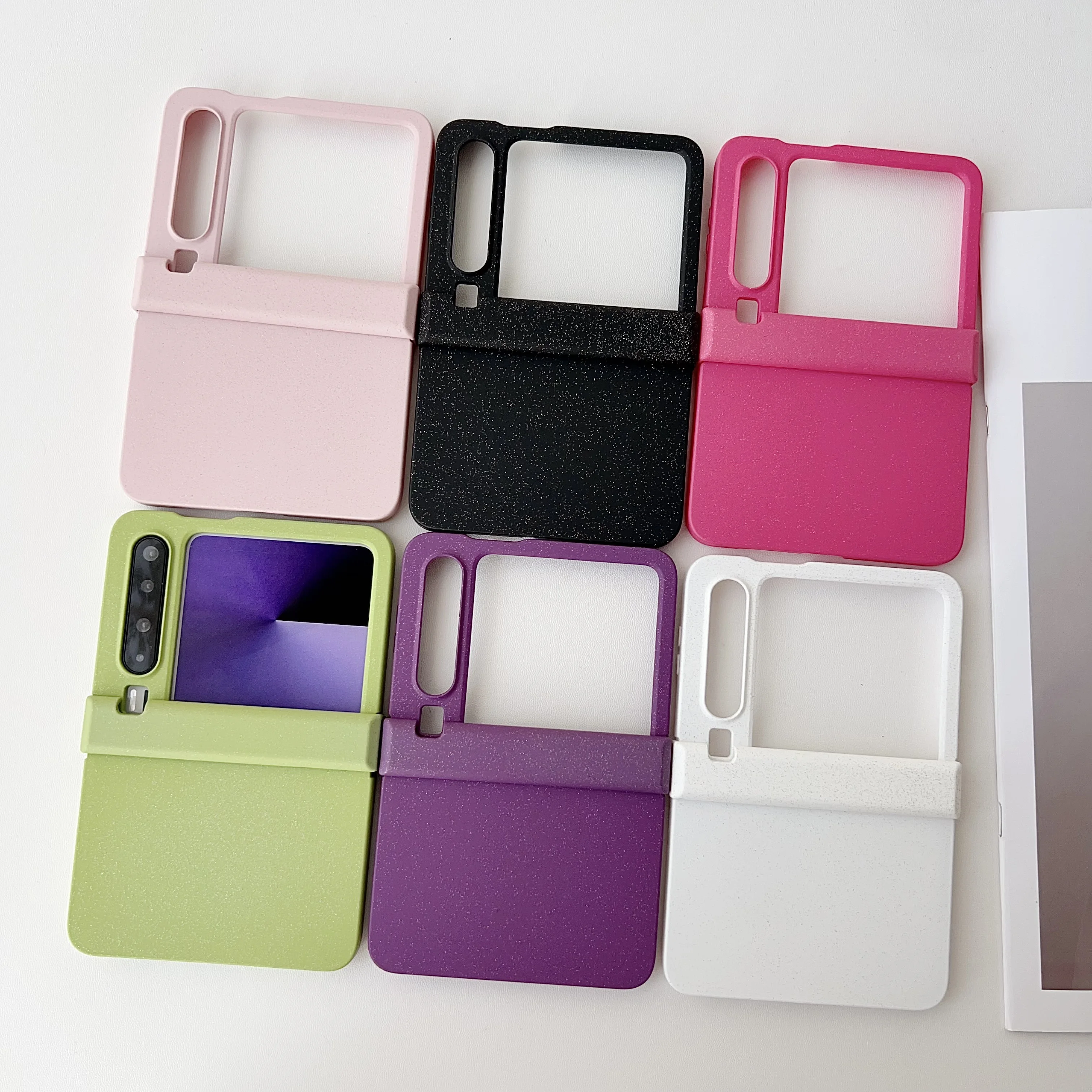 

Back Cover For Huawei Pura X Pocket2 P50Pocket Nova Flip Case Glitter Shimmering Powder Full Protection Hard Pc Phone Case