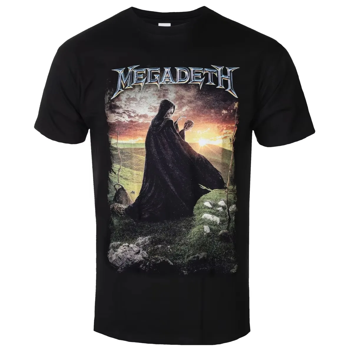 Grim Reaper Megadeth Thrash Metal Band Graphic T-Shirt Cotton Men Women Streetwear Tee