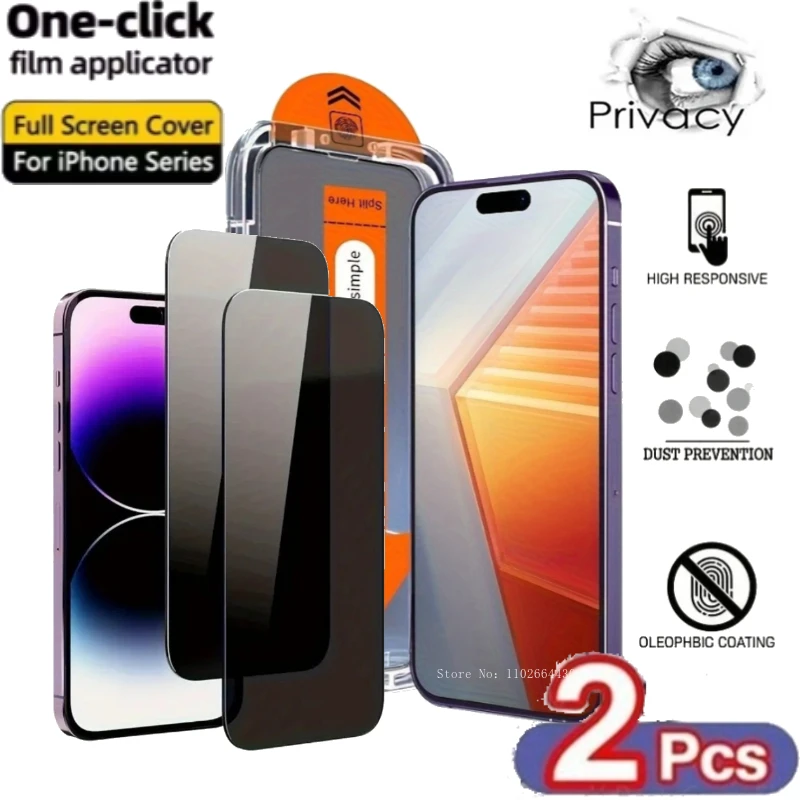 

Антишпионская защитная пленка для экрана без пыли для IPhone 17 Pro Max Air 15 11 13 12 14 16 Pro Max Oleophobic Coating Installa Privacy Film