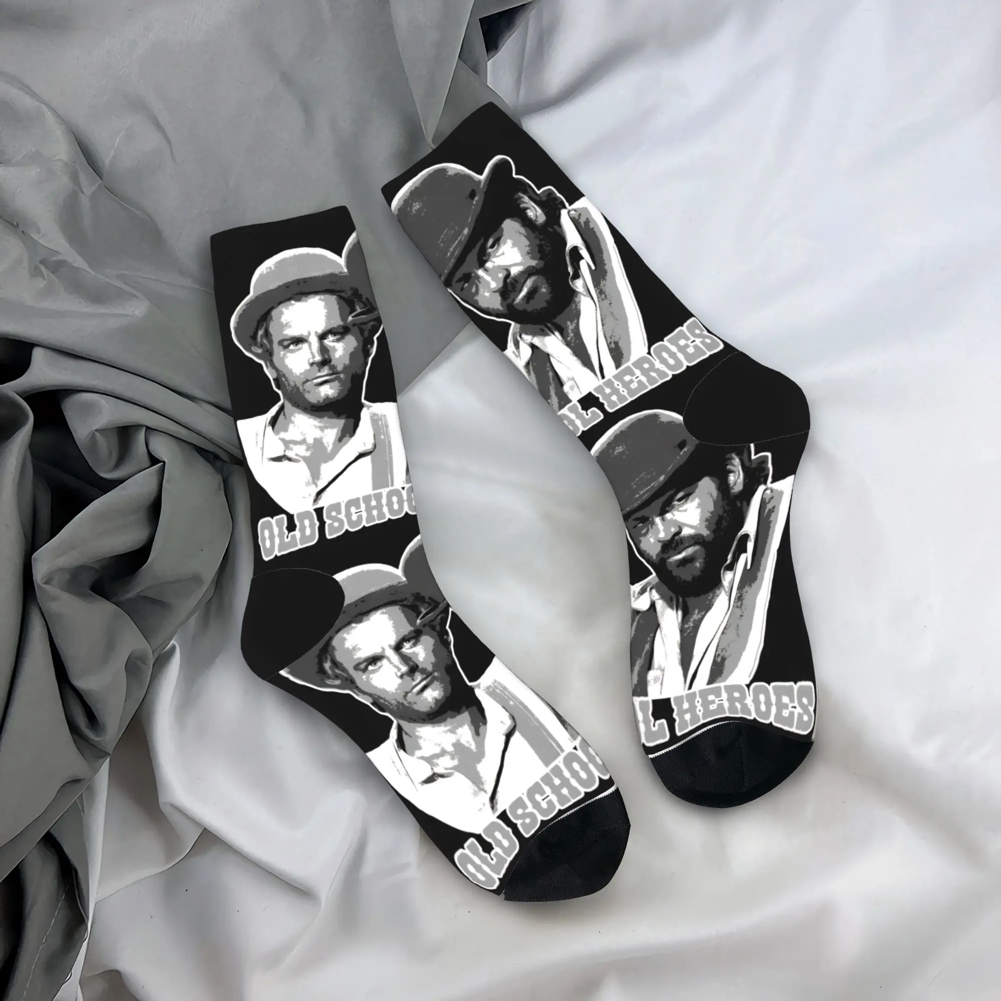 

Носки Old School Heroes Bud Spencer, мужские носки унисекс, удобные носки Kawaii, зимние велосипедные носки с защитой от пота, подарок