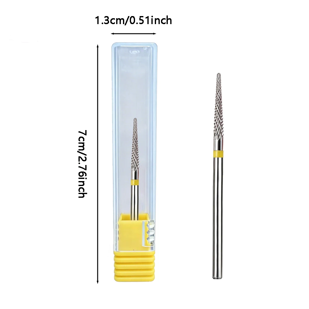 Brandneue Wolframstahl-Nagelbohrer, Pediküre-Hartmetallfräser für Nagelfeilen, Maniküre-Fräser, Nagelkunst-Werkzeug – Detail 13