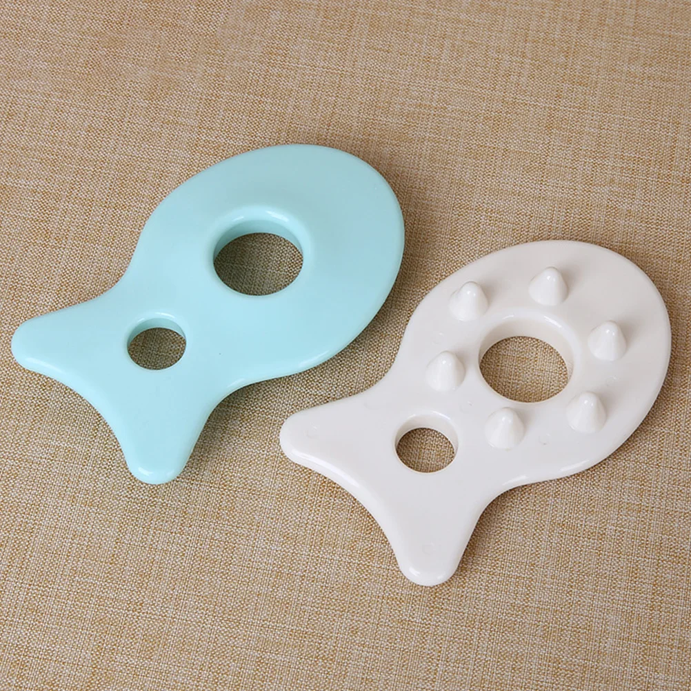 

2 шт. доска Гуа Ша для лица, скребок для лица, меридианы, терапевтический скребок, гладкий край, портативный инструмент для акупунктурного массажа, скребок для красоты