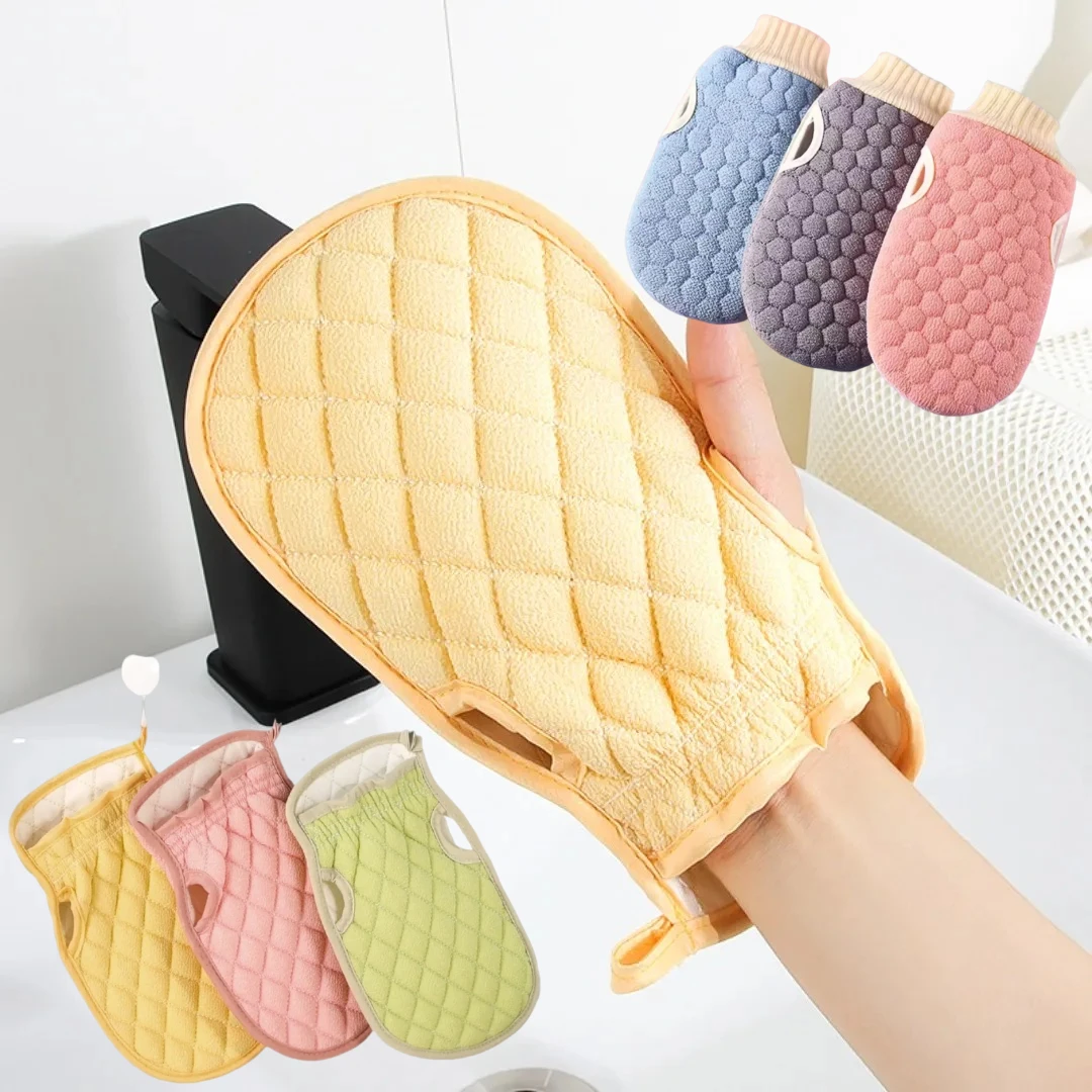 Exfoliating Body Scrub Bath Gloves Body Wash Glove Dead Skin Remover Shower Brush Back Massage Deep Cleansing Towel Bathing Tool