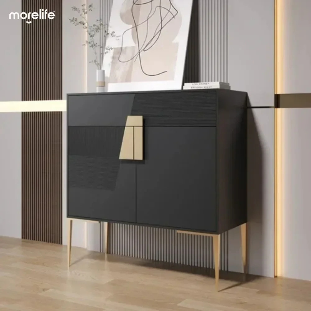 

Luxury Corner Shoe Cabinet Modern Black Wardrobes Space Saving Mobile Shoe Cabinet Display Meuble Chausssure Balcony Furniture