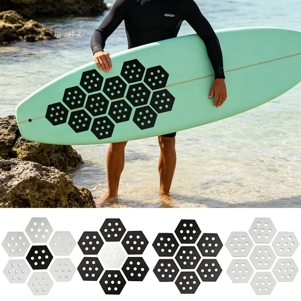 Water Sports Multi-use Surfboard Deck Grip Pad Shock Absorbing EVA Non Skid Foot Mat for SUP Skimboard Wakeboard