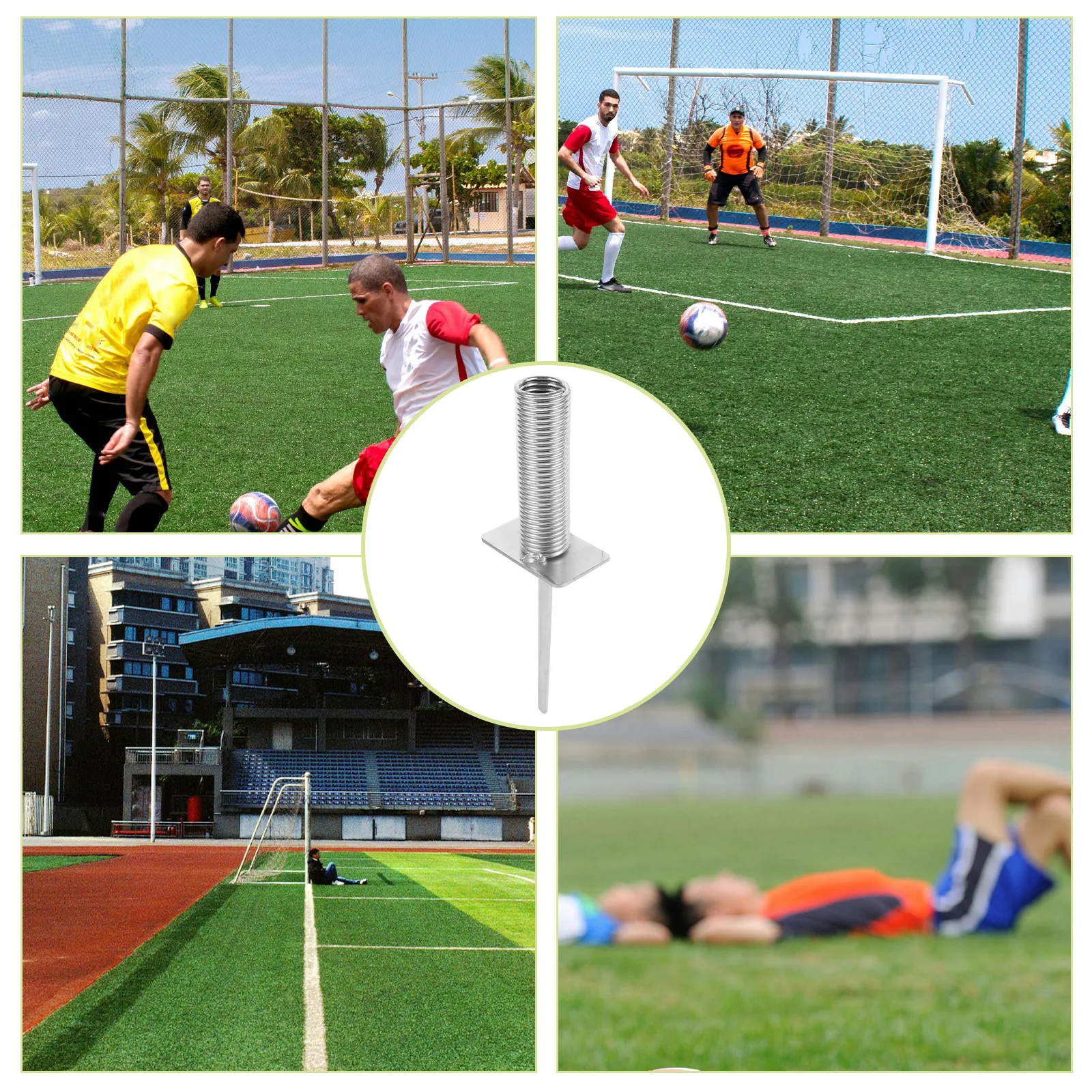 Ground Nail Soccer Training Mount Stable Pole Spike for Football Flagpole Corner Flag Base Soccer Training Mount