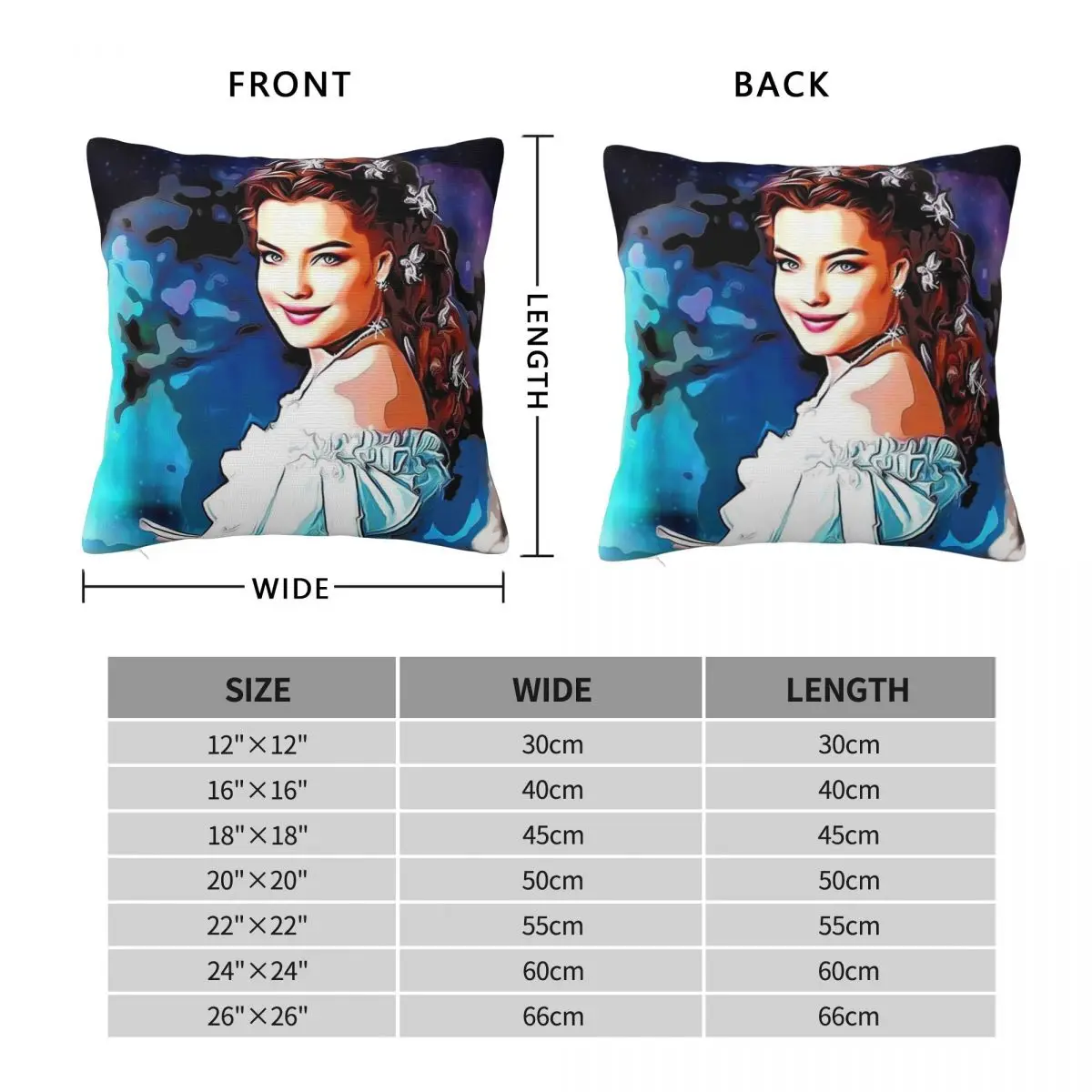 Empress Elisabeth Of Austria Square Pillowcase Polyester Linen Velvet Pattern Zip Decorative Sofa Cushion Case