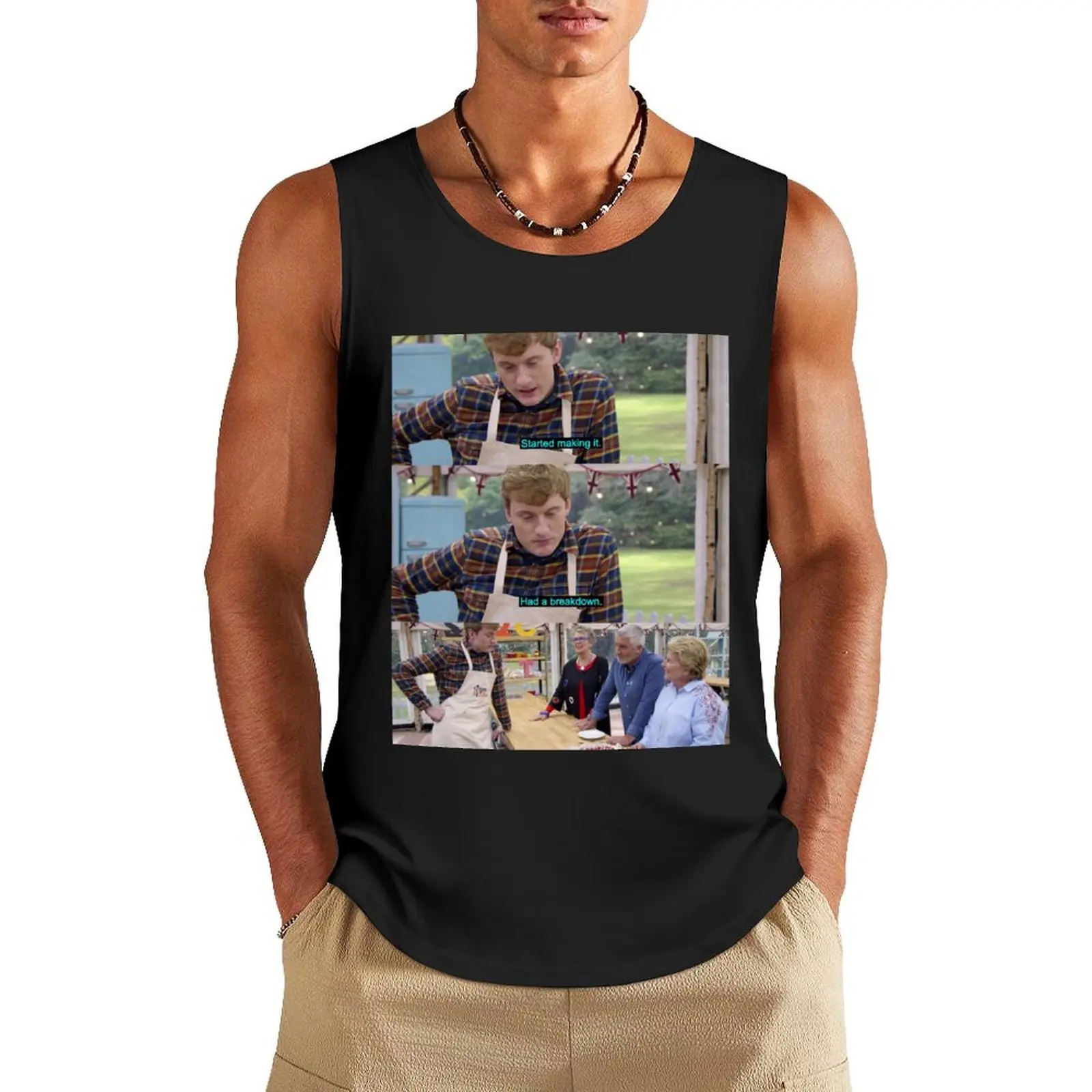 

James Acaster Great British Bake Off Tank Top new in tops & t-shirt clothing men