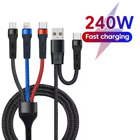 6 in 1 Multi Charging Cable, USB C to Type-C, Micro lighting , Mini USB Charging Cord for iphone xiaomi huawei samsung