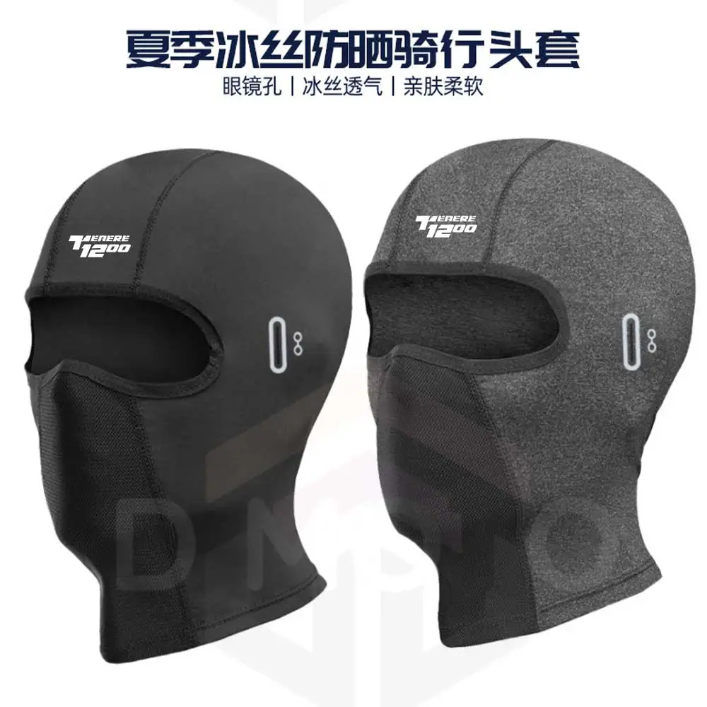 Forro para casco de bicicleta para hombre, sombrero, pasamontañas para motocicleta, Bandana para el cuello, capucha, máscara facial completa, cubierta para la cara para correr para yamaha tenere1200