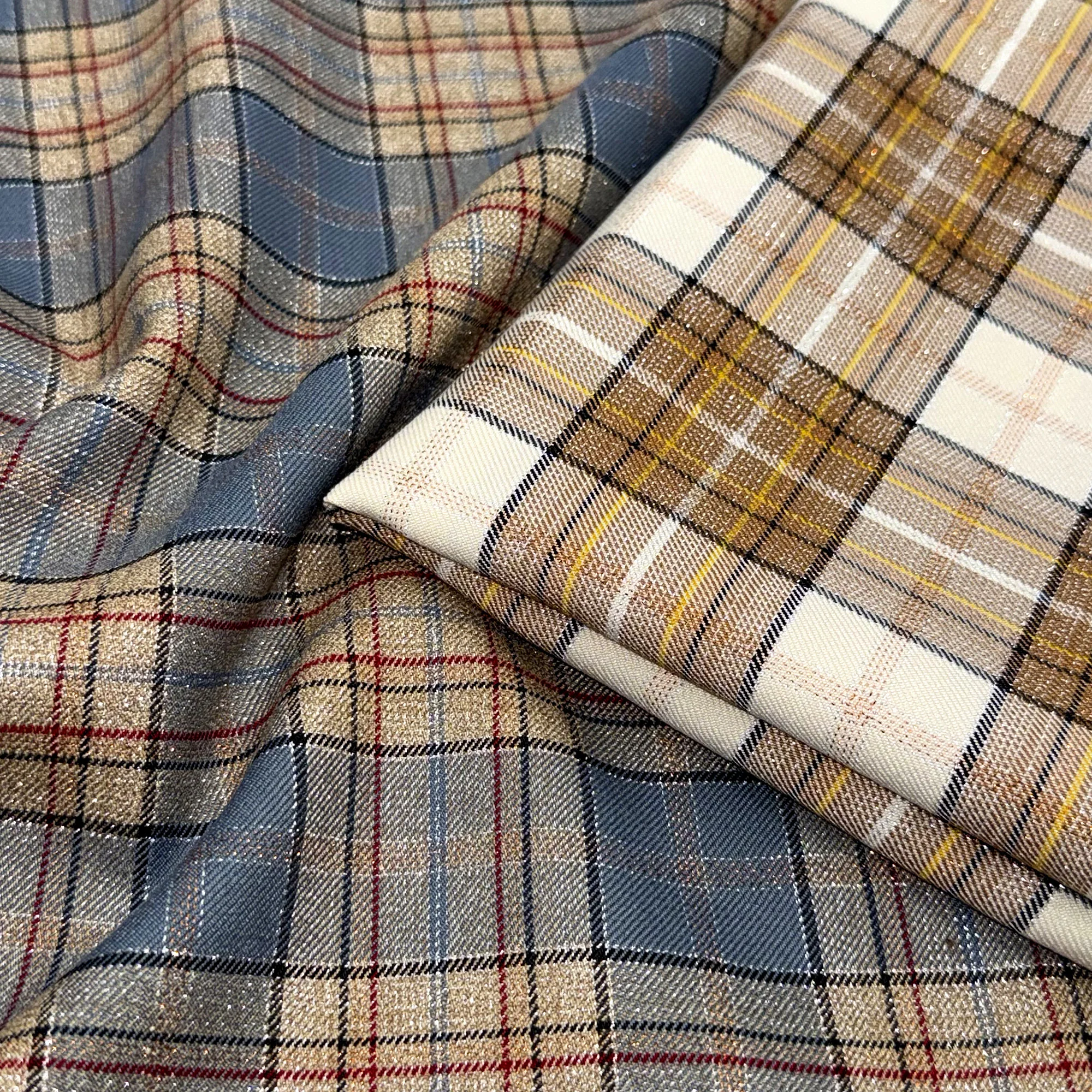 Pre-cut 1Pc Scottish Retro Plaid Stripe Fabric Measuring 57x19.68Inch(145x50cm) , Made From 100% Polyester, Pre-Cut view 2