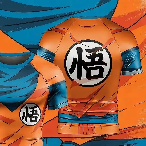 

Men's Boys' Casual Sporty Dragon Ball Z Goku Jiu Jitsu 3D Print Graphic Kids T-Shirt Round Neck Tee Outdoor Sport Women's T-shir