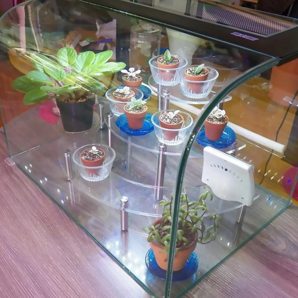 

1pc Acrylic Cake Stand Three Layer Dessert Display Rack For Party Fruit Snack Storage Reusable Baking Serving Platter